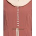 Multi layered abaya dress with frills- Rust Multi layered abaya dress with frills- Rust